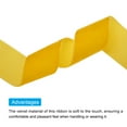 thumbnail image 3 of Uxcell Velvet Ribbon Single Face Spool Silky Velvet Fabric for Bouquets DIY Crafts Gift Wrapping Wedding Party Yellow 1 1/2" x 10 Yard, 3 of 5