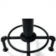 Furniture of America Zina Table de Bar Ronde en Métal Industriel en Noir Antique – image 5 sur 8