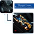 thumbnail image 5 of Shepherd Dog Soft Comfortable Furry Printed Car Armrest Cover Accessory - 12.5x8.2 Inch, 5 of 6