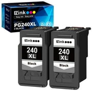 E-Z Ink 240XL PG-240XL Ink Cartridge Replacement for Canon 240 240XL PG240XL to use with TS5120 MG3620 MG3520 MG3522 MX532 MX452 Printer (2 Black)