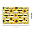 thumbnail image 2 of Shaggy Area Rug, yellow sunflowers black white striped Rugs for Living Room Bedroom Non Slip Door Mat Indoor Carpet Machine Washable Nursery Home Decor Floor Mats for Entryway 60x39in, 2 of 5