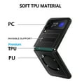 thumbnail image 3 of Compatible for Samsung Galaxy Z Flip 3 5G Kickstand Case, Z Flip 3 Case with Hinge Protection & Strong Magsafe Wireless Charging Compatible Cover Case for Samsung Galaxy Z Flip 3,Black, 3 of 12