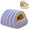 Purple, variant on Removable and Washable Winter Closed-Off Cat Bed, Warm Foldable Pet Nest for Indoor Cats and Small Dogs, Soft Cave Style Cat House