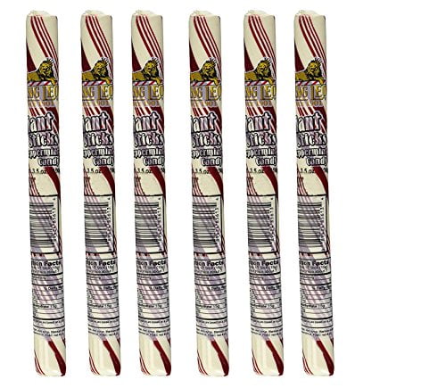 King Leo Giant Red and White Peppermint Stick 3.5 oz