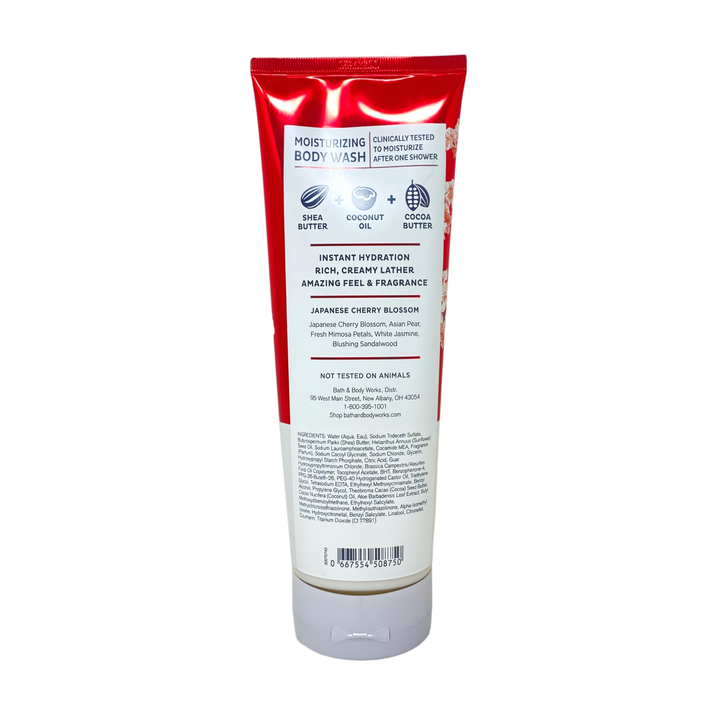 Bath & Body Works Japanese Cherry Blossom - 2 Moisturizing Body Washes with a Cherry On Top Bar Soap
