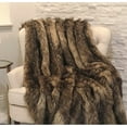 thumbnail image 2 of Plutus 60" x 84" Mountain Coyote Handmade Luxury Throw in Light and Dark Brown, 2 of 4