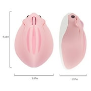 Dpisuuk Wireless Mouse, Cute Hamster Shape Computer Mouse, Silent Mouse 2.4GHz 1200DPI Optical Mouse with USB Receiver, Cordless Mouse for Laptop Computer