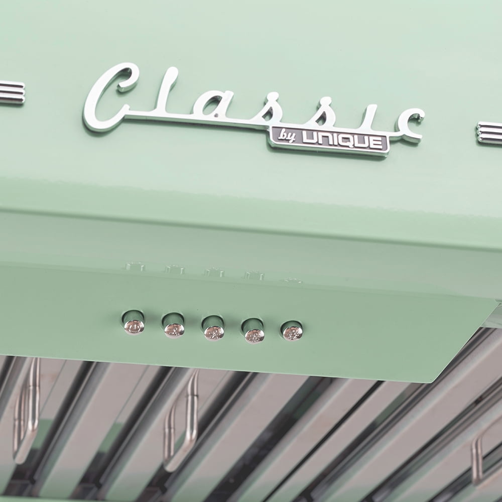 Unique Classic Retro 36" Under Cabinet Range Hood with 700 CFM and LED Lighting
