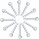 thumbnail image 1 of Junta de piscina tubular para pieza Intex, marco de metal redondo, marco de metal de repuesto, pasadores de junta de piscina, piscina rectangular redonda, 12 piezas, pasador de piscina (6 cm/2,36 pulgadas), 1 of 5