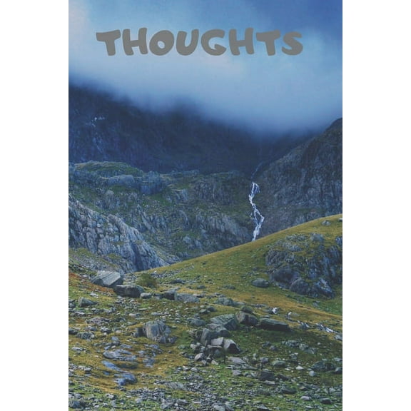 Thoughts: 90 Pages of 6 X 9 Inch White Numbered Pages No Lines (Paperback)