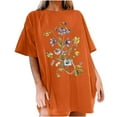 thumbnail image 4 of Drses Wildflowers Shirt for Women Oversized Floral Loose T Shirts Graphic Tees Flower Plant Shirts Womens Tops, 4 of 7
