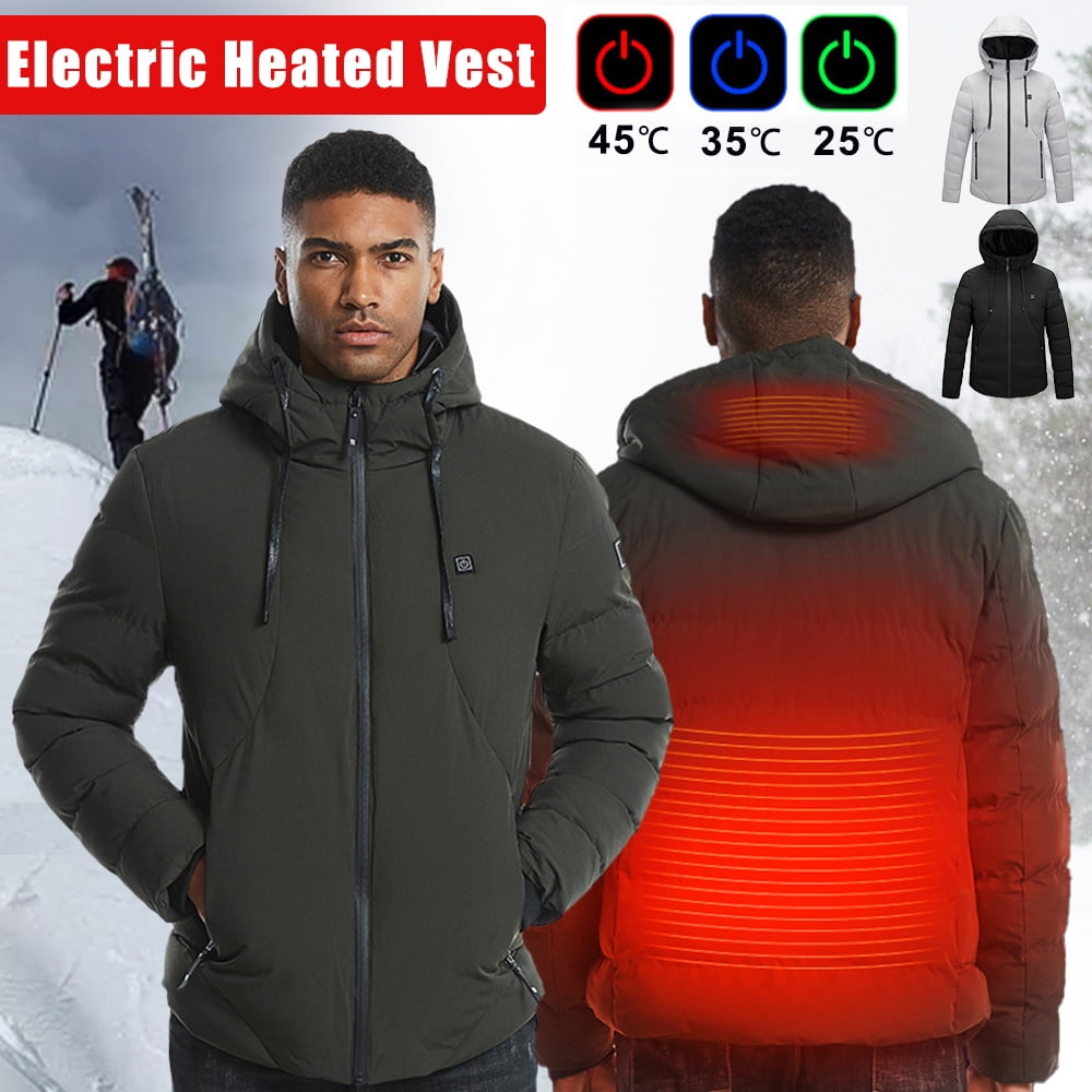 Outdoor Riding Skiing Fishing USB Charging Heated Clothing Warmer Down Vest Heated Clothing for Outdoor Hike and Camp Bulary Heated Vest