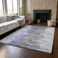 thumbnail image 6 of Addison Rugs Mayfield Washable Transitional Modern Purple Rectangle Rug, 9' x 12', 6 of 6