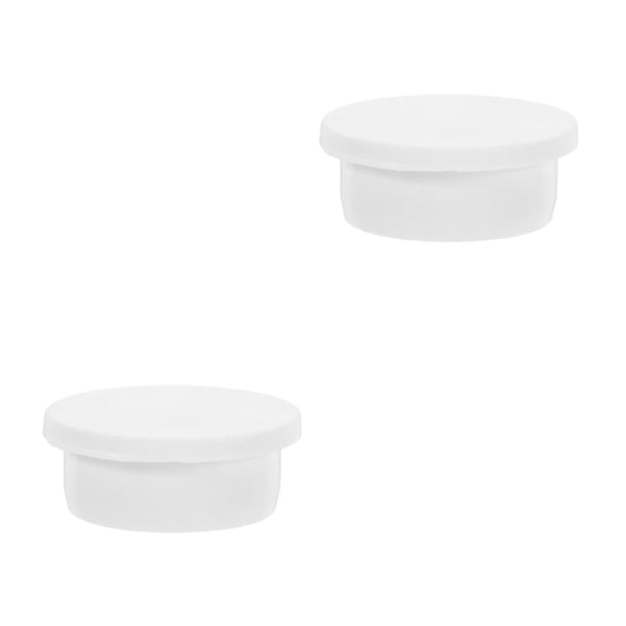 Raindrops Hemoton 2pcs PVC Pipe End Cap Replacement Reusable Pipe Fitting Stopper for Protecting Pipes from Stains