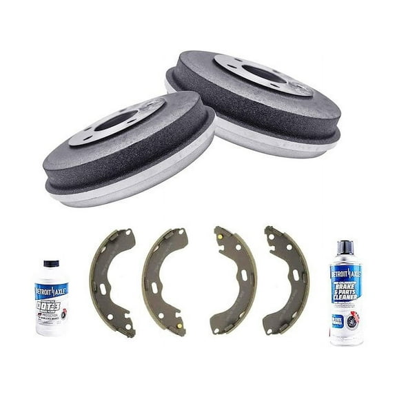 Rear Brake Pad Set and Brake Drum Kit - Compatible with 2005 - 2007 Mercury Mariner 2006