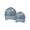 Light Blue, variant on Top Headwear Mother/Daughter Ponytail Bun Trucker Hat - Navy