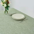 thumbnail image 3 of Flaxy Faux Linen Tablecloth with 2-Tone Slubby Yarn Textured Weaves Wrinkle Resistant Anti-Shrink Soft Table Cloth for Kitchen Dining Restaurant Tabletop Rectangle 60 x 120 Inch Sage, 3 of 5