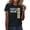 Black, variant on Senior 2026 Graduation Shirt, Blue Women's Fashion High School T Shirt, Class of 2026, Personalized Style Back to School Tops, Graduation Gift for Womens Size: 3XL