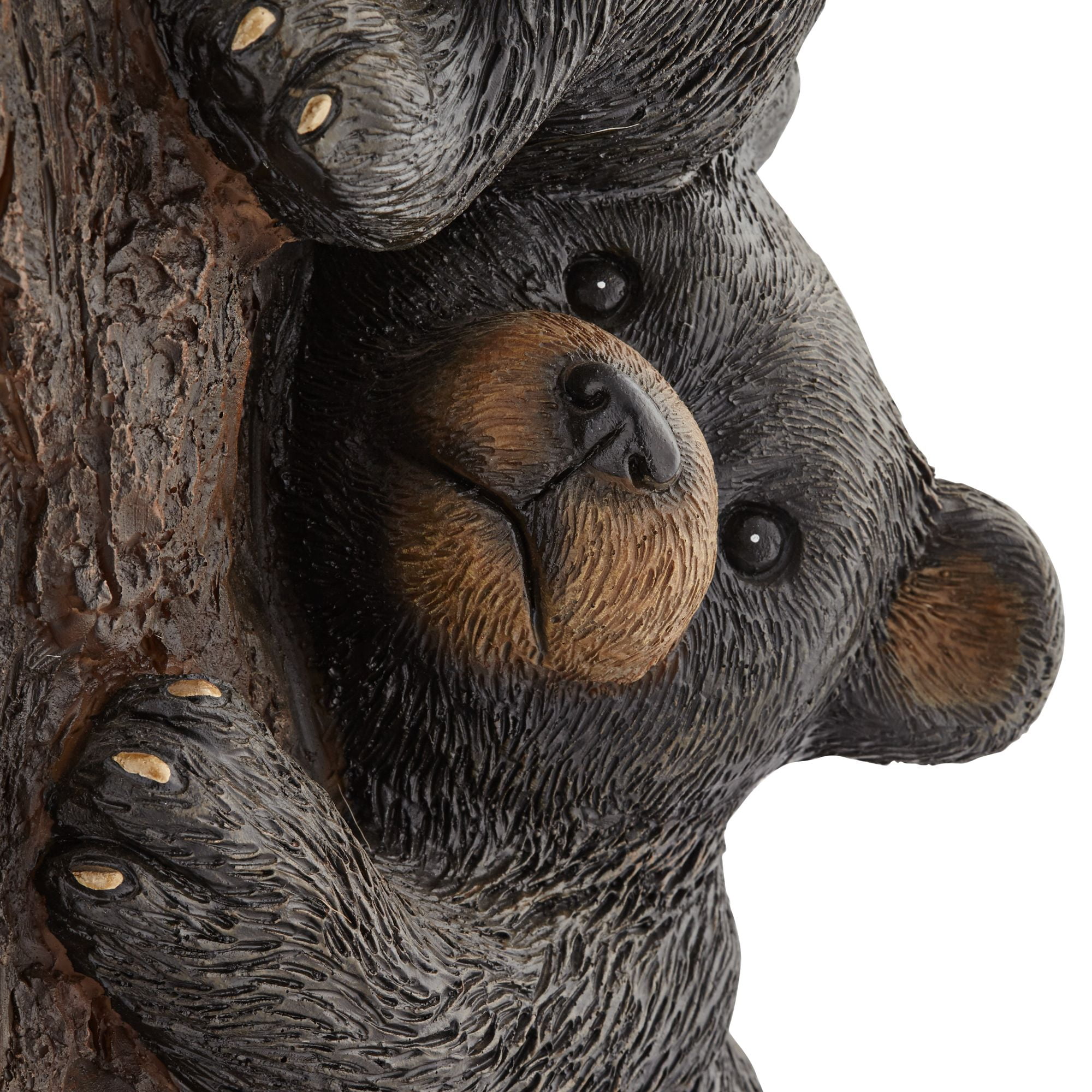Bear Cubs on Log 28 1/2" High Large Rustic Indoor Outdoor Decor Resin Floor Fountain with Light LED Bubbler
