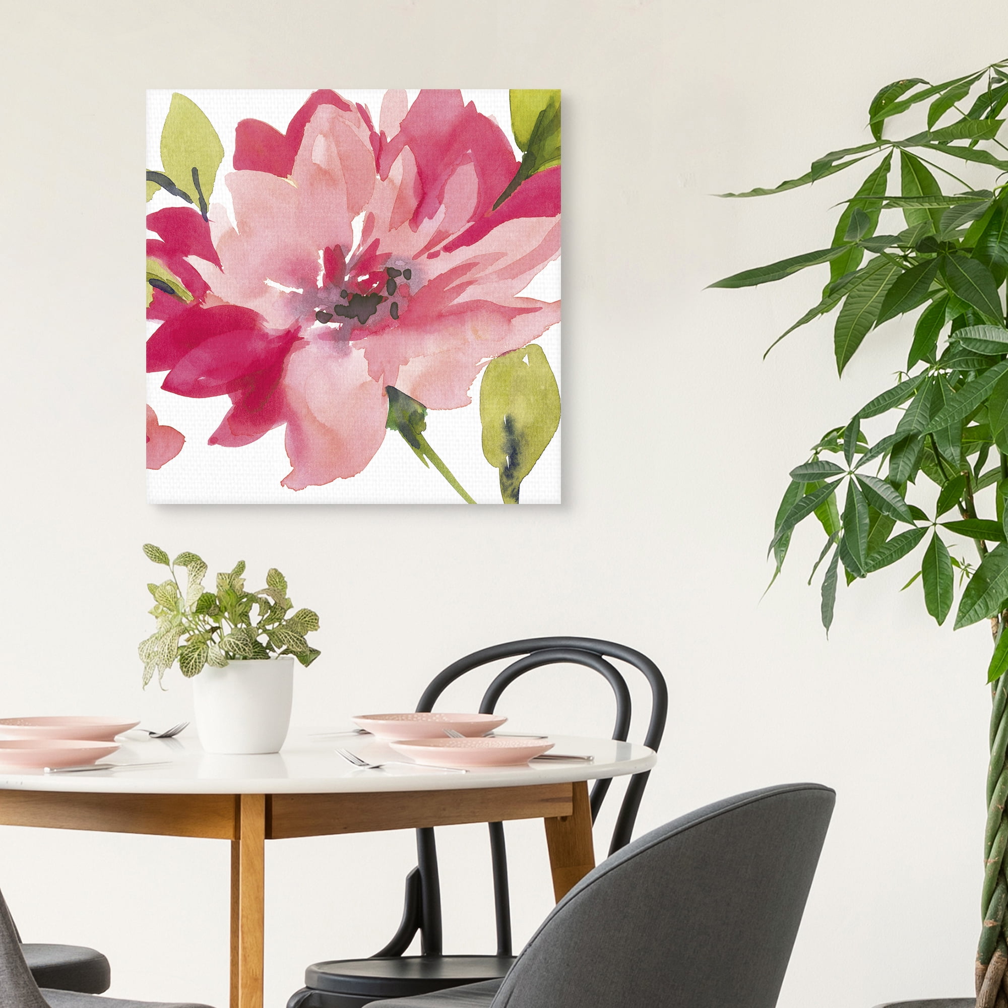 Crimson Flower II by Sandra Jacobs Canvas Art Print