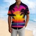 thumbnail image 5 of Cllios Men's Hawaiian Shirt Big and Tall Tropical Graphic Beach Tops Loose Fit Cuban Collared Short Sleeve T-shirts Casual Button Down Bowling Shirts XS-5XL, 5 of 5