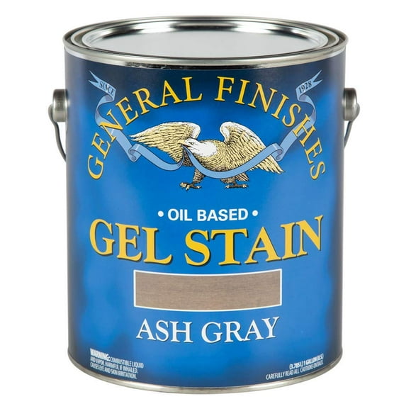 General Finishes Oil Base Gel Stain, 1 Gallon, Ash Gray