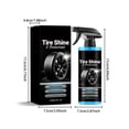 thumbnail image 3 of 120ml Car Tire Shine Gel Auto Tire Cleaner Dirt Remover Polishing Renovations Brightening Maintenance Agent, 3 of 9