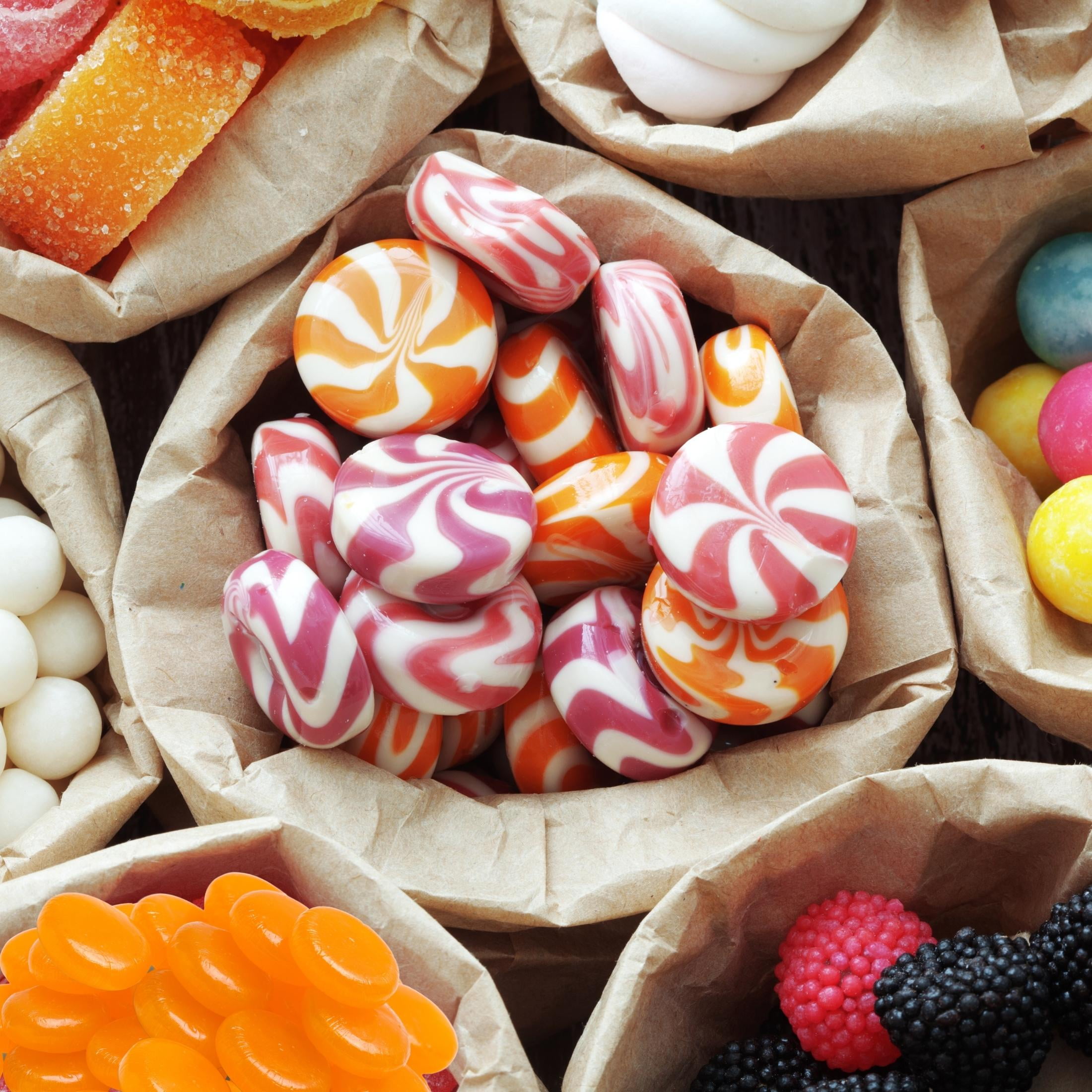 Coastal Bay Confections Hard Candy Butterscotch Flavor 12Oz Gift Bags Party Basket Stocking Stuffer Candy Dishes Dessert Bars Individually Wrapped Halloween Party Pack of 4