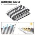 thumbnail image 3 of Yescom 12x12FT 97% UV Block Square Sun Shade Sail Outdoor Patio Pool Garden Yard Lawn Carport Net Awning Gray+White, 3 of 12