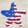 thumbnail image 5 of ERTZAE Patriotic Wreath,14" Floral Flower Star Wreath Sign,Memorial Day Decorations,Fourth Of July Wreath For Front Door,Americana Anniversary Porch Window Decor,Red White Blue Wreath Wall Home Decor, 5 of 6
