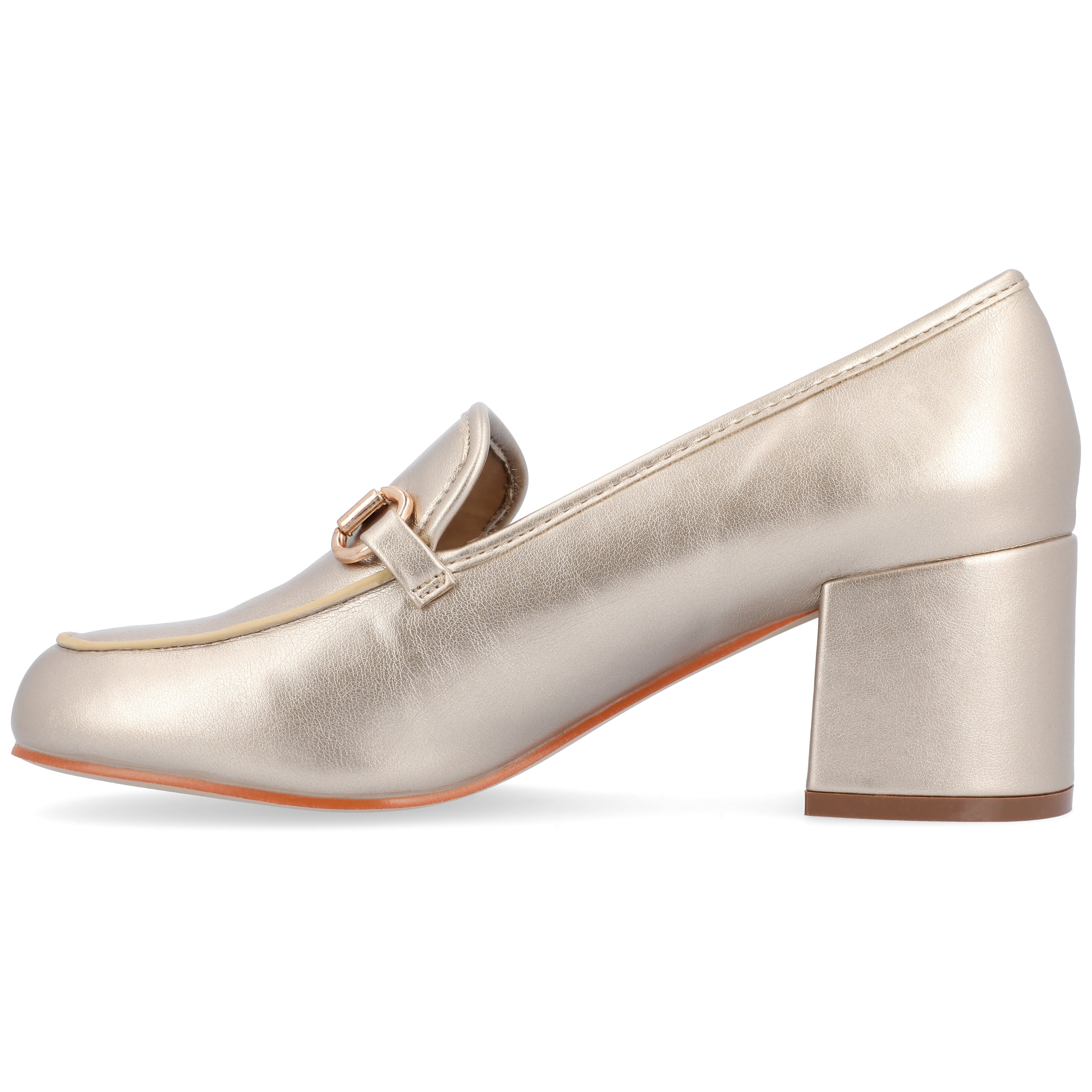 Journee Womens Nysaa Low Heel Square Toe Pumps