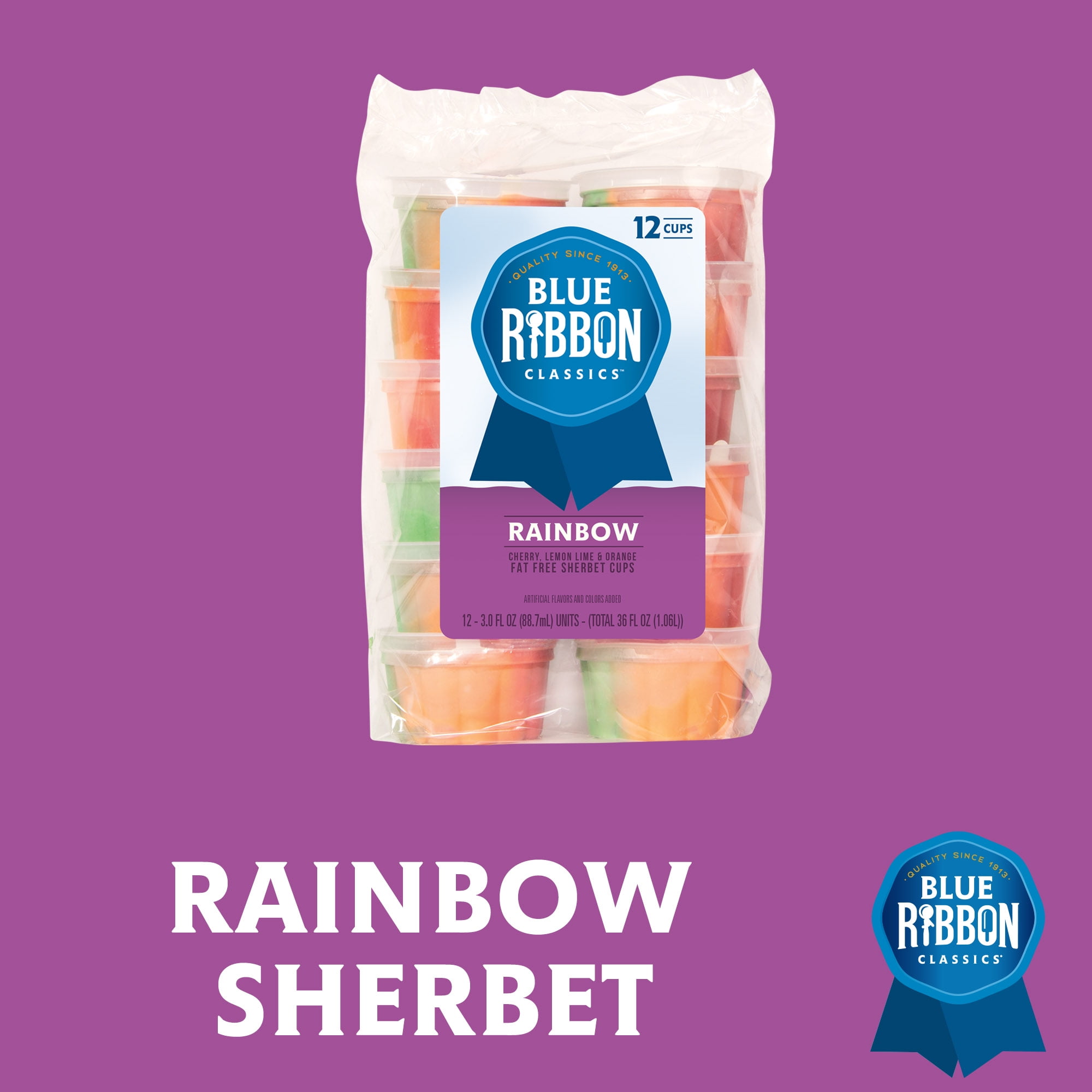 Blue Ribbon Classics Rainbow Sherbet Cup, 12pk