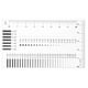 thumbnail image 3 of Tablas de tamaños SEC de alta precisión Medición de ancho de línea de película Regla de medición Diámetro Reglas de detección de fallas para herramienta de inspección de alta precisión, 3 of 6