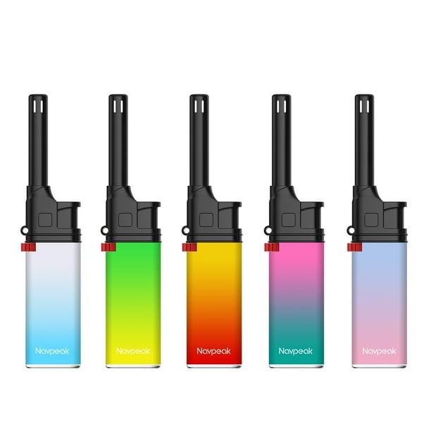 Navpeak Mini Candle Lighter Colorful Set Multipurpose Utility Lighters