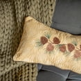 thumbnail image 2 of Donna Sharp Cabin Raising Pine Cone Decorative Embroidered Rectangle Throw Pillow, 2 of 9