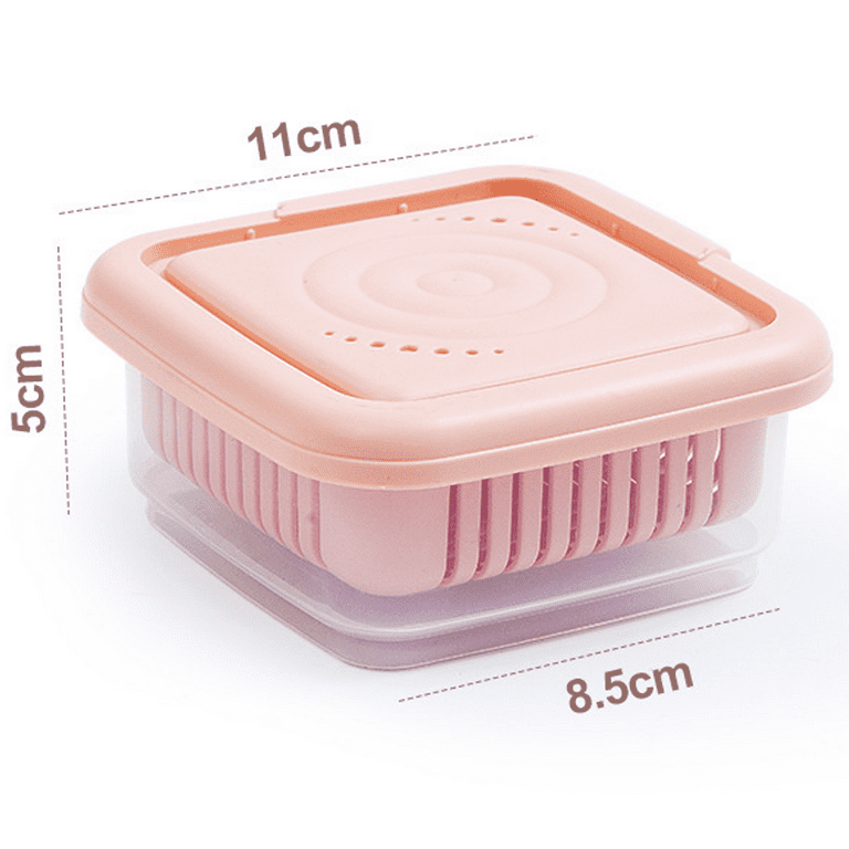 Vegetable Containers 5 Pack, Luxear Vegetable Storage Containers for  Refrigerator, BPA Free with Lid & Colander Fruit Containers  0.7+1.35+2.3+3.8+5.8L