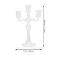 thumbnail image 3 of Clear Glass Candle Holder Romantic Tabletop Decorative Candlestick Holder for Pillar Candles, 3 of 3