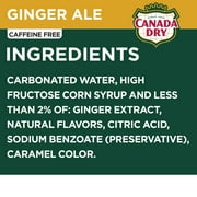 Canada Dry Caffeine Free Ginger Ale Soda Pop, 7.5 fl oz, 10 Pack Cans