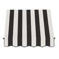 thumbnail image 2 of Awntech 4.375 ft Santa Fe Fixed Awning Acrylic Fabric, Black/White Stripe, 2 of 2