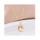thumbnail image 3 of Collar dije de luna proyector chapada en oro de 18k, 3 of 4