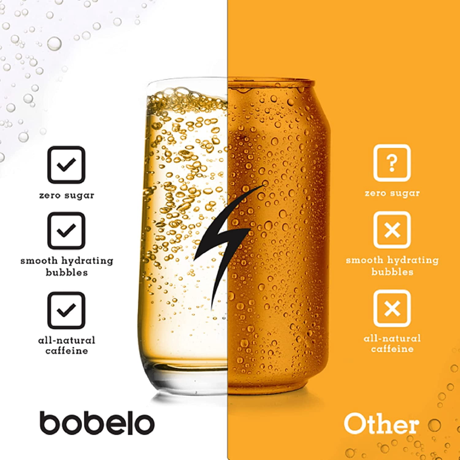 Bobelo 4 Flavor Variety pack, Powdered Energy Drink Mix with 100 mg Caffeine, 40 Ct, 0.3 oz