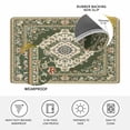 thumbnail image 4 of Green Boho Doormat Outdoor Entrance 20"x31.5", Chic Traditional Antique Geometric Rustic Absorb Moisture Dirt Door Mats, Non-Slip Rubber Backing Floor Mats Indoor, Low-Profile Front Door Rugs, 4 of 9