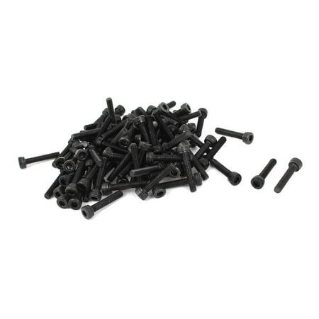 

M3 x 16mm Alloy Steel Hex Socket Head Cap Machine Screw Bolt Black 100 Pcs