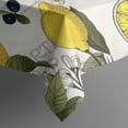 thumbnail image 5 of Yellow Lemon Fruit Berries Beige Pattern Square Tablecloth,Waterproof Square Table Cover,Wipeable Spillproof Washable Table Cover for Home Kitchen Party Decor 52"x52"(132x132cm), 5 of 6