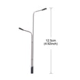 thumbnail image 2 of Unique Bargains Model Railway LED Lamppost Lamps White 1/100 Scale 12.5cm 4.92inch 3V 4Pack, 2 of 5
