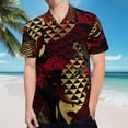 thumbnail image 5 of High Quality Hawaiian Shirts for Men Short Sleeve Aloha Beach Shirt Floral Summer Casual Button Down Shirts Blouses YDZLYV, 5 of 7