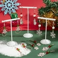 thumbnail image 5 of 1 Box 10 Sets Christmas Earring Making Kit Winter Charms Bulk Xmas Tree Snowflake Snowman Charm Fashion Earrings Glass Beads for Jewelry Making Kits Adult Beginner Starter DIY Craft Supplies, 5 of 9