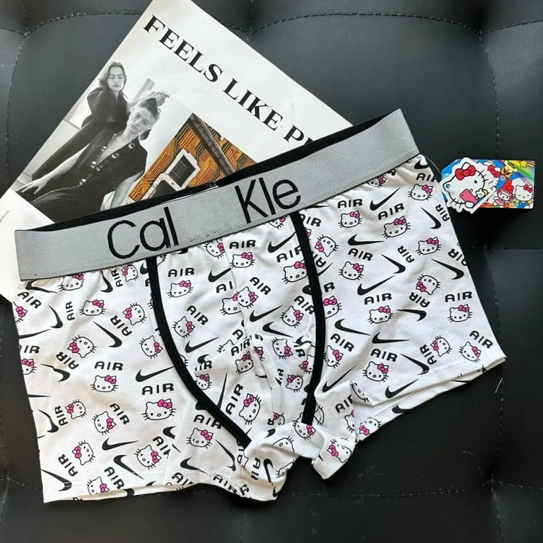 Hello Kitty Couple Underwear Set Anime Cartoon Girls Bra Thong