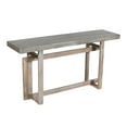 thumbnail image 7 of 59 Inch Artisan Sideboard Console Table with Geometric Interlocked Base Distressed Matte Gray - Saltoro Sherpi, 7 of 7