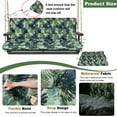 thumbnail image 6 of Porch Swing Cushion Thicken 4", 63" Swing Cushions 2-3 Seater Replacement, Waterproof Bench Cushions with Backrest, Anti-Fading Patio Swing Chair Pads for Outdoor Garden Furniture, 6 of 7